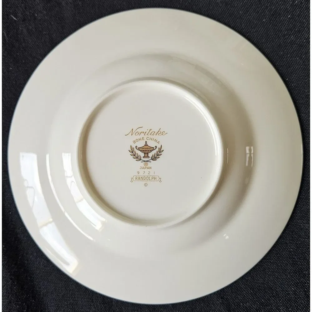 Noritake RANDOLPH Saucer Bone China 9721 Blue Floral Vintage Japan Thanksgiving‎